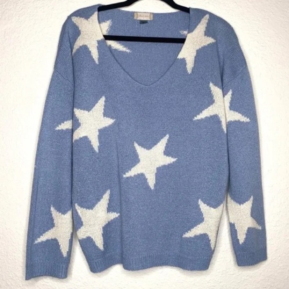 Altr’d State Blue Sweater with Stars